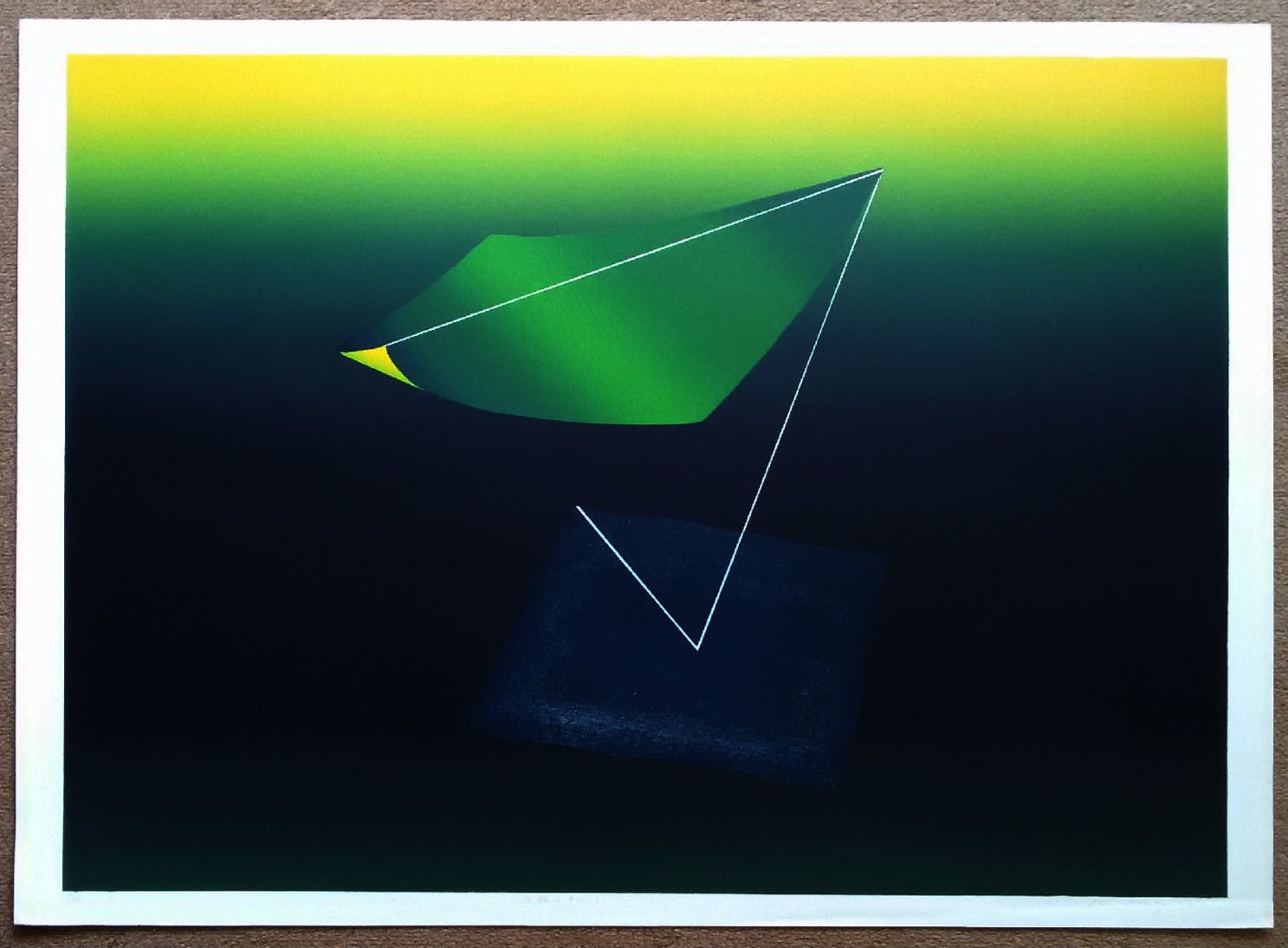 Kenji Nagai - Harmonisch abstract, zeefdruk (groot) kopen? Bied vanaf 80!