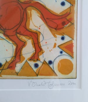 Ronald Tolman - (1948, Amsterdam), bruisende voorstelling in vrolijke kleuren kopen? Bied vanaf 125!