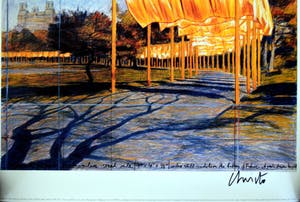 Christo - The Gates grafiek offset op gehamerd karton handgesigneerd 80x60 cm kopen? Bied vanaf 190!