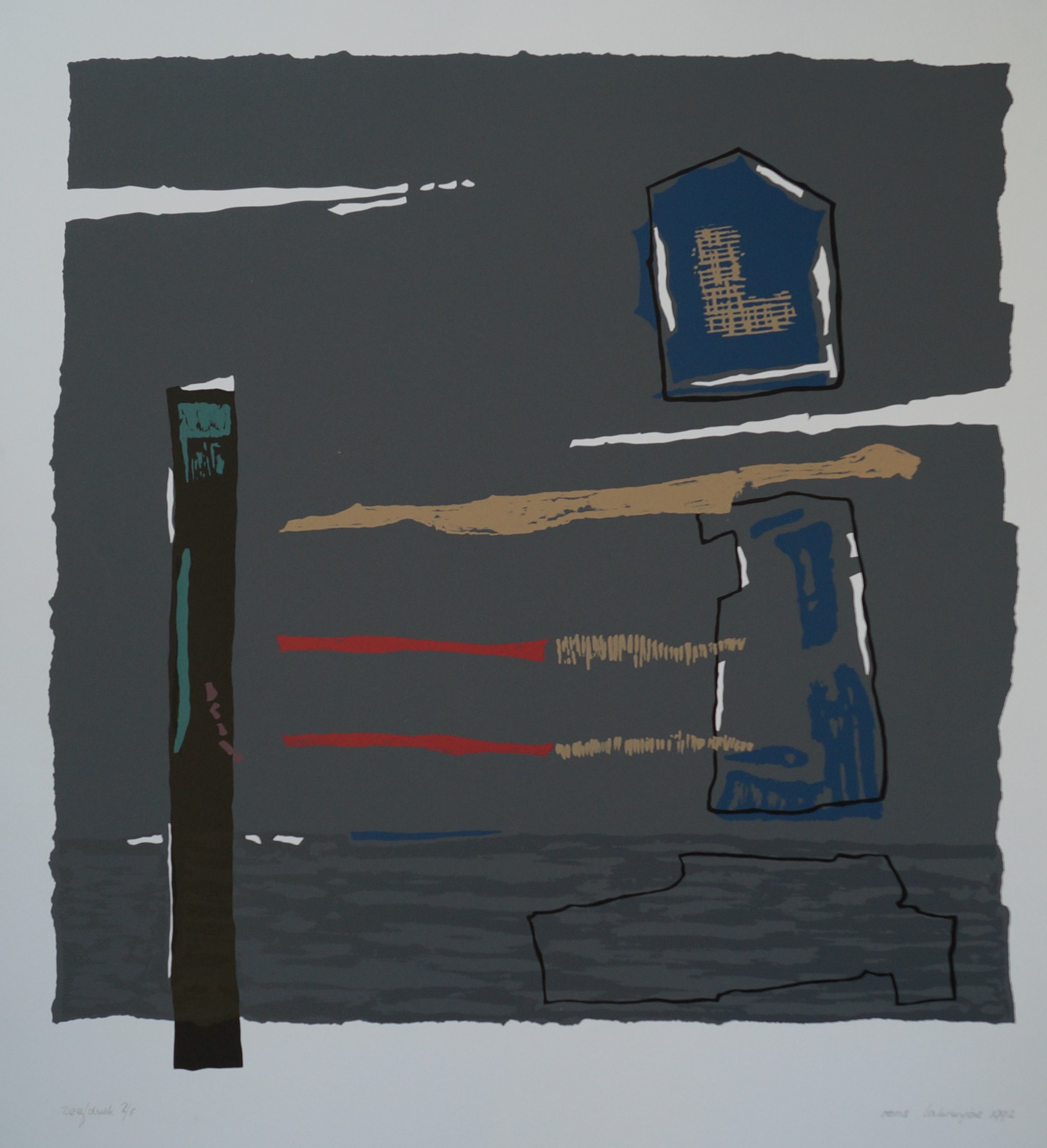 Rens Labruyere - gesigneerde zeefdruk - 1992 kopen? Bied vanaf 25!