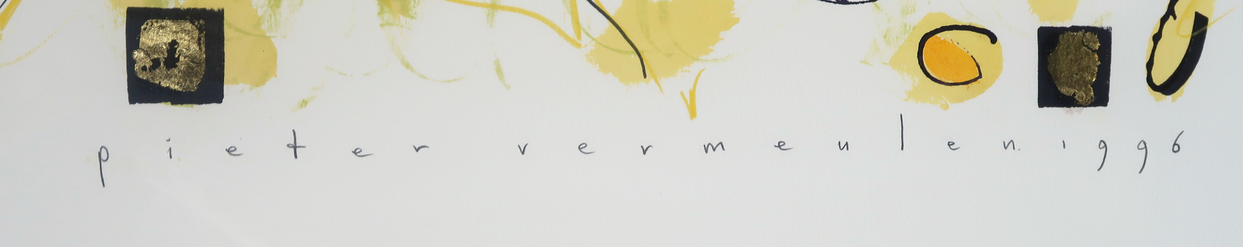 Pieter Vermeulen - Gemengde techniek op papier, Zonder titel - Ingelijst kopen? Bied vanaf 1!