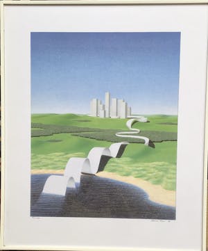 Rene Boin - Grote zeefdruk, gesigneerd en ingelijst kopen? Bied vanaf 50!