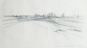 Magda Buijs - Ets, Landschap II nr. 3 - Ingelijst kopen? Bied vanaf 1!