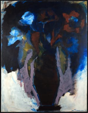 Marieke Thomassen - Acryl op doek, Vaas en Bloem (Groot) kopen? Bied vanaf 1!
