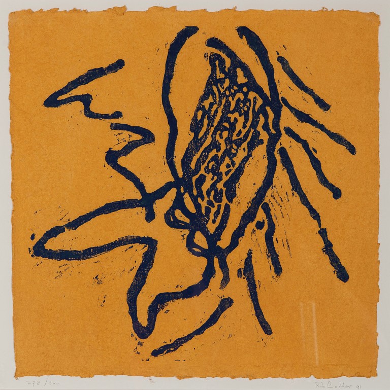 Rob Lodder - Houtsnede op papier - gesigneerd r.o. '91 - oplage 278 / 300  kopen? Bied vanaf 10!
