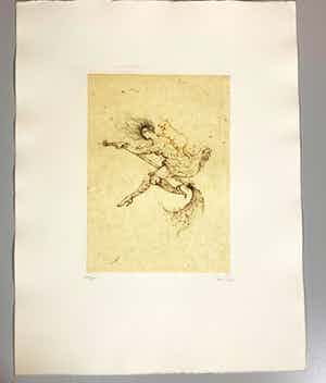 Leonor Fini - Aquatint La Sorcière sur le Balai verkocht voor € 25!