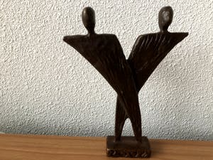 Jos Gielen - Bronzen beeldje " VOOR ALTIJD SAMEN " kopen? Bied vanaf 45!