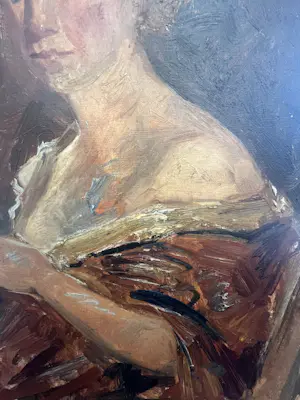 Simon Maris - Portret van een vrouw bij een raam - 1911 kopen? Bied vanaf 525!