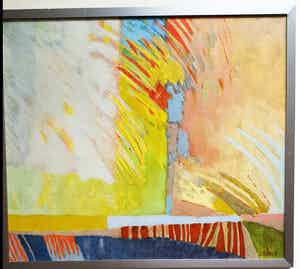 Sikko Mulder - Compositie met geel verkocht voor € 75!