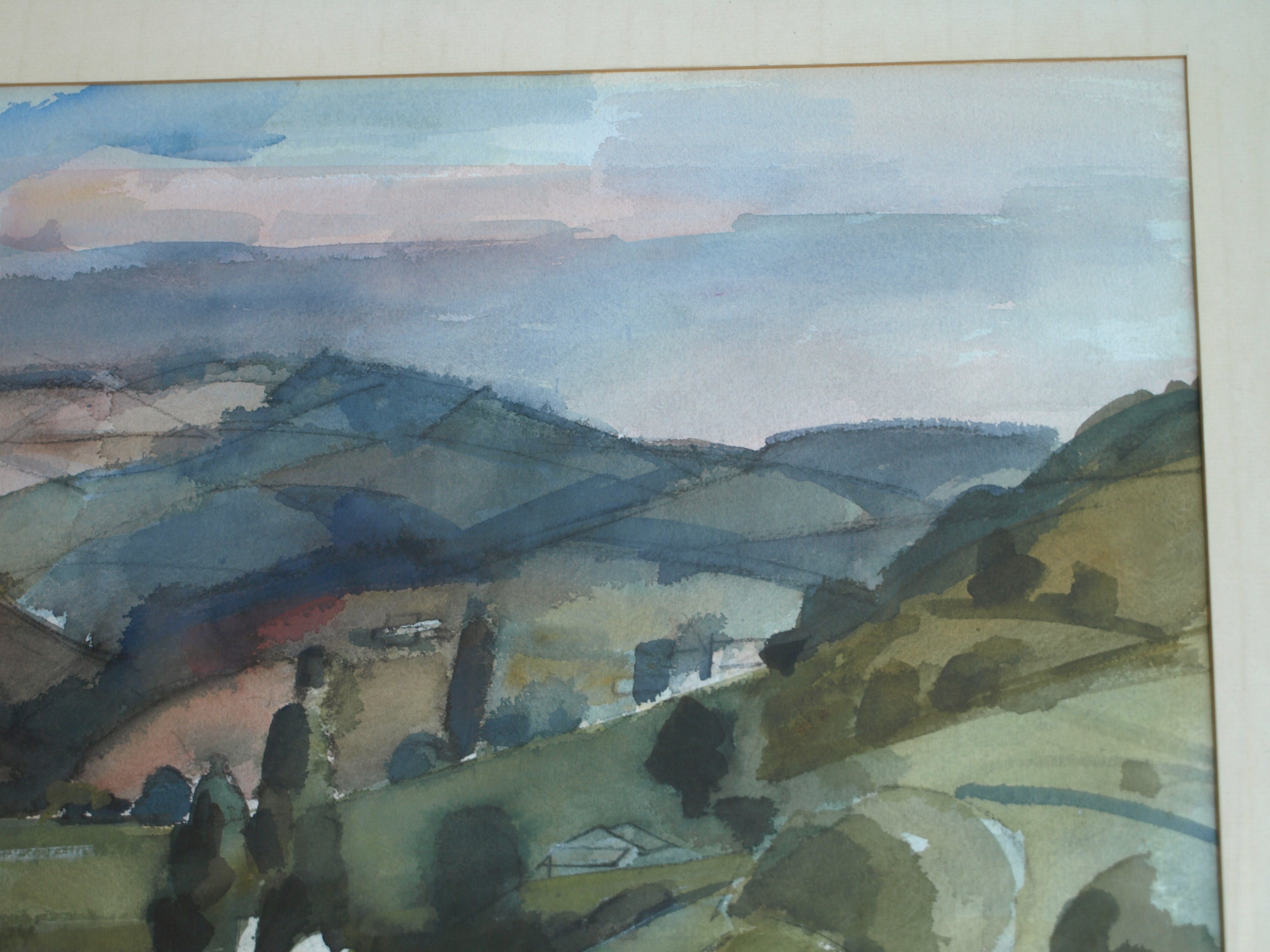 Jan Engelman - Landschap – gesigneerd & ingelijst – 1976 kopen? Bied vanaf 50!