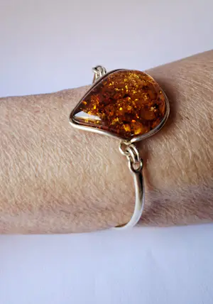 nieuwe Ambachtelijke prachtige amber  sterling zilveren armband kopen? Bied vanaf 120!