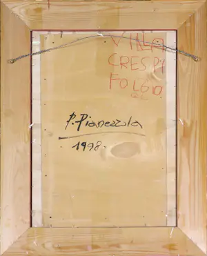 Pompeo Pianezzola - Reliëf van keramiek, Villa Crespi Foglio - Ingelijst kopen? Bied vanaf 500!