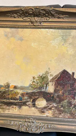 Frans de Nocker - Landschap met bootje kopen? Bied vanaf 95!