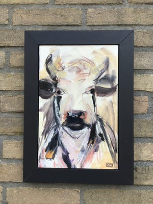 Niet of onleesbaar gesigneerd - Twee keer een koe. kopen? Bied vanaf 1!