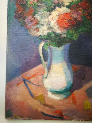 Karel Bleijenberg - Stilleven. Bloemen in vaas. kopen? Bied vanaf 199!