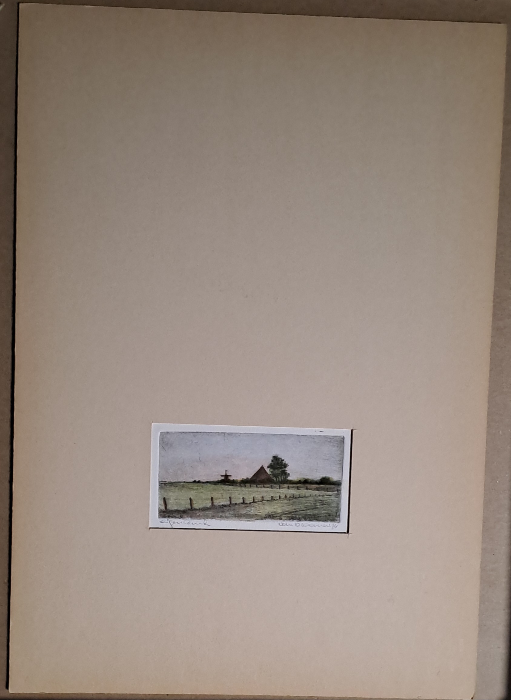 Buy Hans van Draanen - Landschap originele kleurets? Bid from 50!