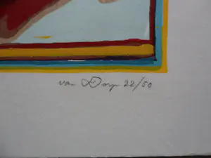 Huibert van Dorp - zeefdruk op karton in perfecte conditie 22/50 kopen? Bied vanaf 35!