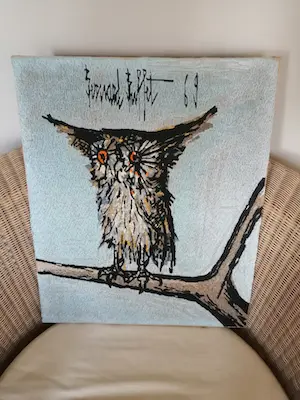 Bernard Buffet - Tapijtwerk - De uil "Le Hibou" kaufen? Bieten Sie von 45!