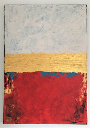 John Foppen - Symphony - In - WH. - Red - Gold ........ # K06 . XL. GROOT. kopen? Bied vanaf 179!