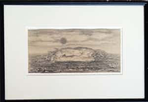 Eugene Brands - Potloodtekening: Surrealistische voorstelling - 1946 verkocht voor € 475!