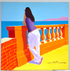 Marco Kooiman - Lungomare - Olieverf op doek - 100x100 cm - 2007 kopen? Bied vanaf 350!