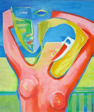 Joe Wols - Acryl op karton, Zonder titel kopen? Bied vanaf 1!