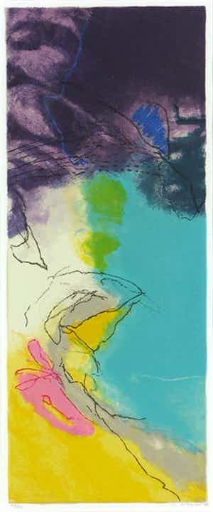 Henk van Vessem - Kleurenzeefdruk ZEEDRIFT II Handgesigneerd. verkocht voor € 45!