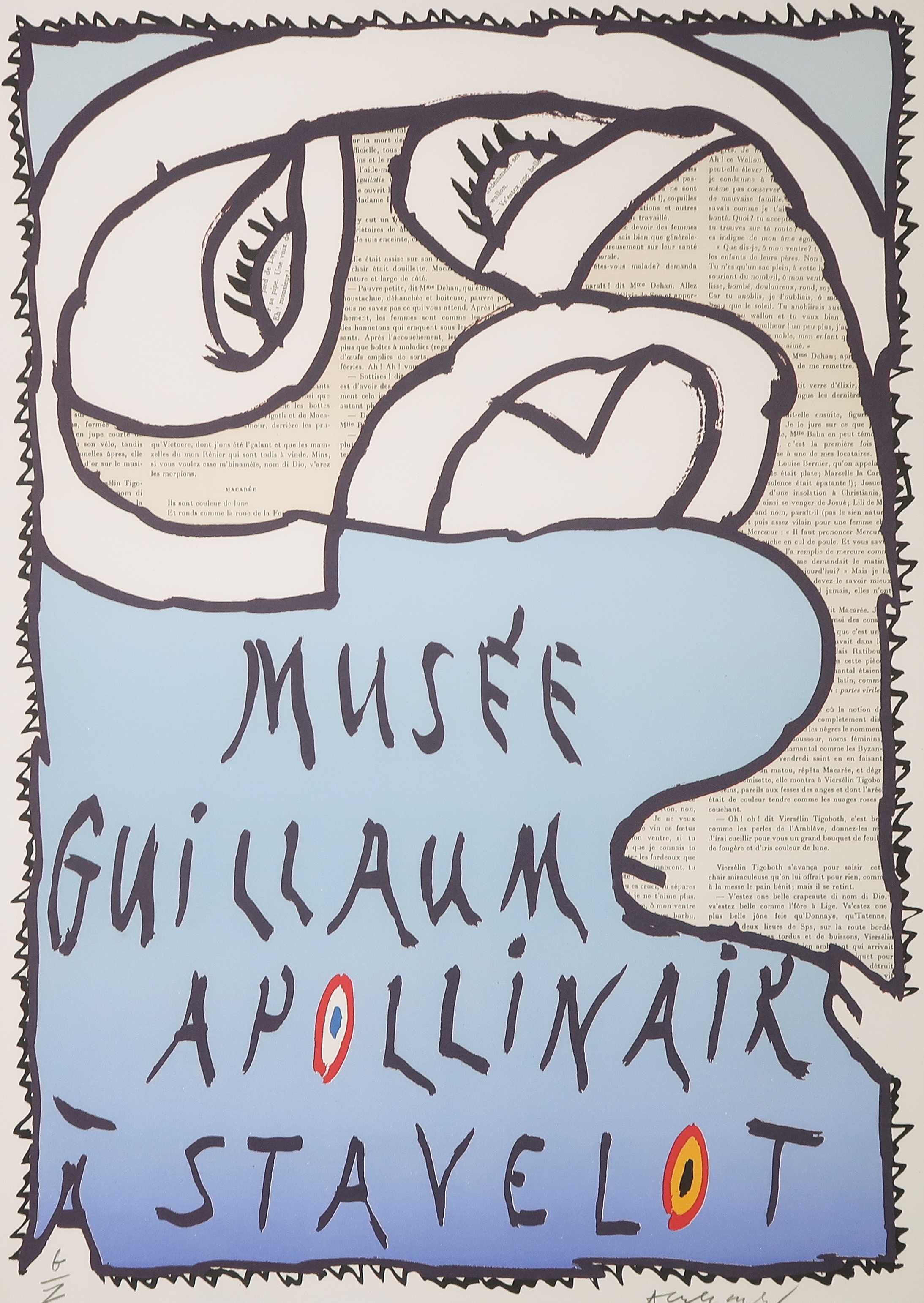 Pierre Alechinsky - Litho, Musee Guillaum Apollinair a Stavelot kopen? Bied vanaf 300!