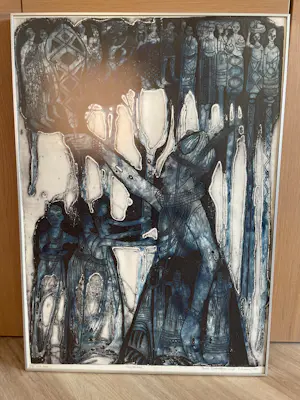 Bruce Onobrakepeya - Ets op papier kopen? Bied vanaf 200!