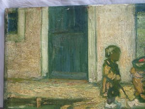 Hendrik Brautigam - Olieverf op doek , Moeder en kid – gesigneerd – ca 1930 kopen? Bied vanaf 10!