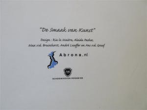 Plateelfabriek Schoonhoven N.V. - Porseleinen dekseldoos De smaak van kunst kopen? Bied vanaf 19!