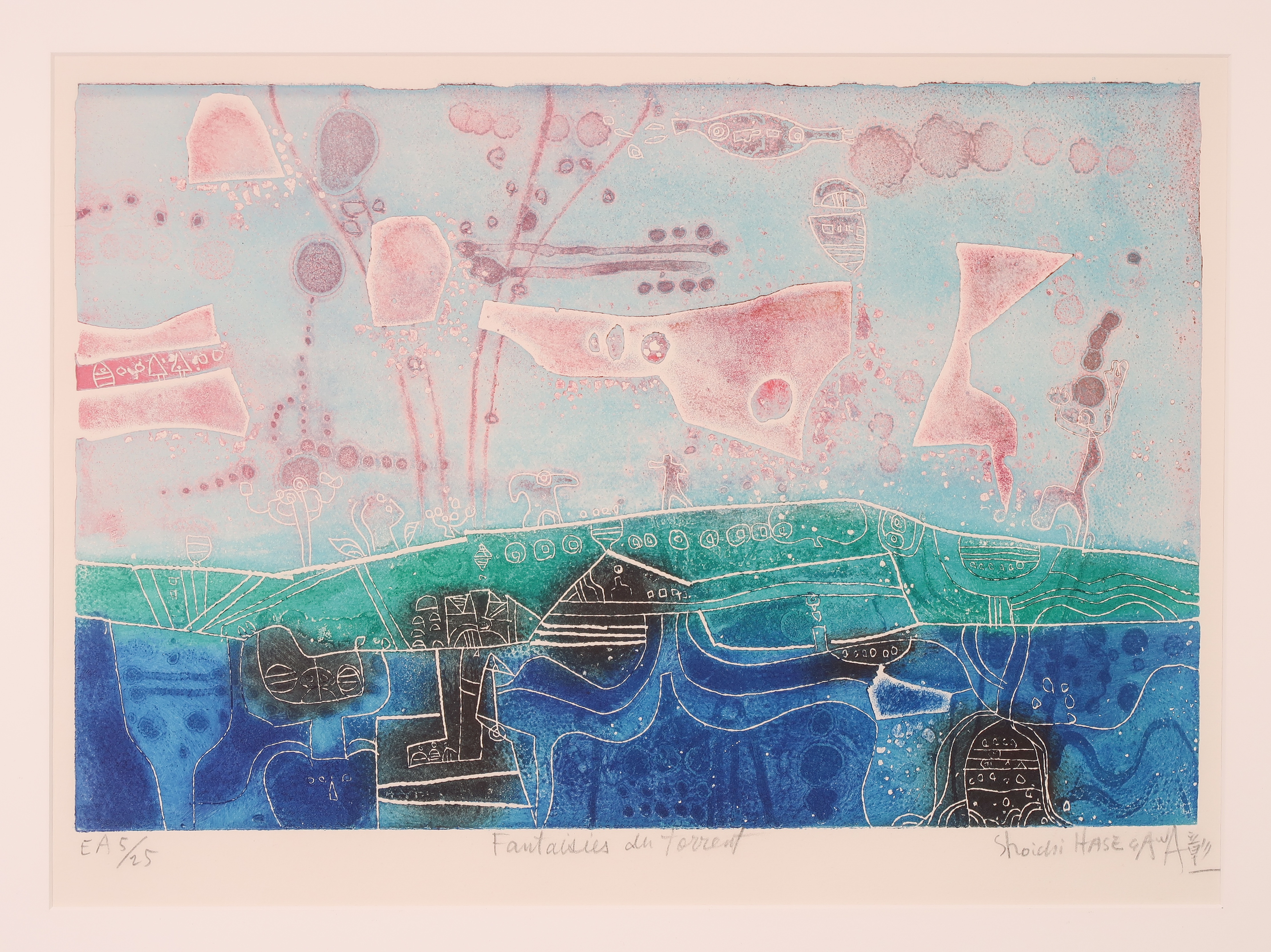 Soichi Hasegawa - Ets, Fantaisies du Torrent - Ingelijst kopen? Bied vanaf 50!