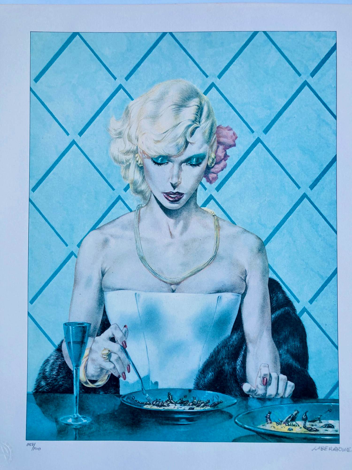 Niet of onleesbaar gesigneerd - Diner met schorpioenen en insecten kopen? Bied vanaf 10!