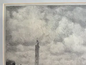 Ad Blok van der Velden - Strand. Vuurtoren Texel. Prachtige lucht.. kopen? Bied vanaf 149!