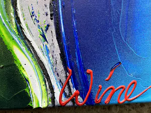 Geoffrey Wijn - Geoffry Wine - modern schilderij " NIGHT TIME " kopen? Bied vanaf 120!