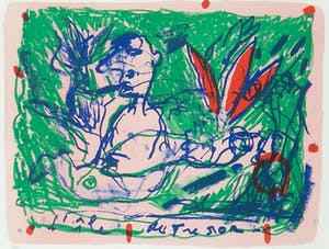 Dominique Chan - Zeefdruk, L'île du Tresor - Ingelijst kopen? Bied vanaf 1!