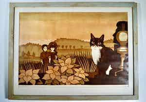 Frans de Haas - Italiaans avondlandschap verkocht voor € 35!