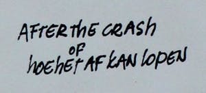 AcheterJan Hendrix - penseel en inkt tekening: After the crash of hoe het af kan lopen - 1970? Enchérissez de 125!