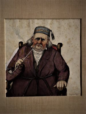 Benjamin Prins - 1925-Bijzondere Aquarel portret van Lod. Coornvelt uit "de Opstandigen" kopen? Bied vanaf 10!