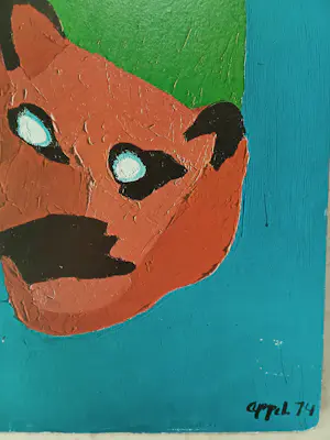 Karel Appel - De gedresseerde circuskoe met dansende kat kopen? Bied vanaf 650!