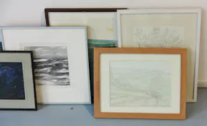 Janus Nuiten - Lot van 6 unieke werken op papier, Lanschappen kopen? Bied vanaf 75!