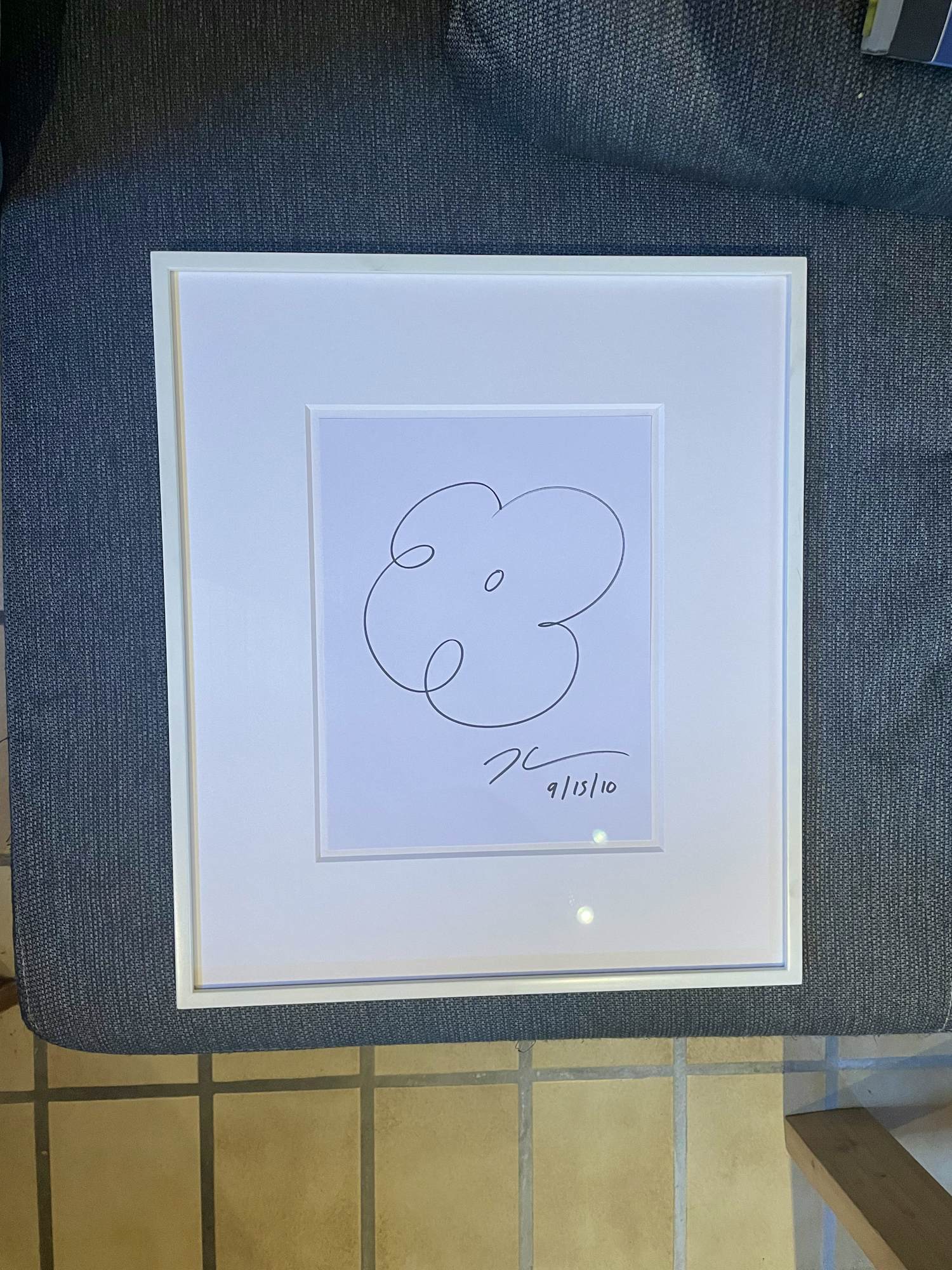 Jeff Koons - Blume 9/15/10 verkocht voor € 800!