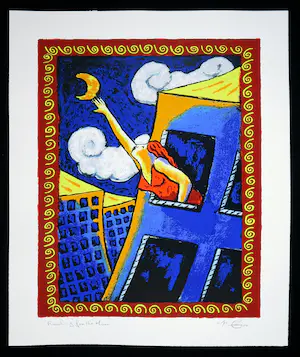 Jacques Tange - Zeefdruk, Reaching for the moon kopen? Bied vanaf 1!