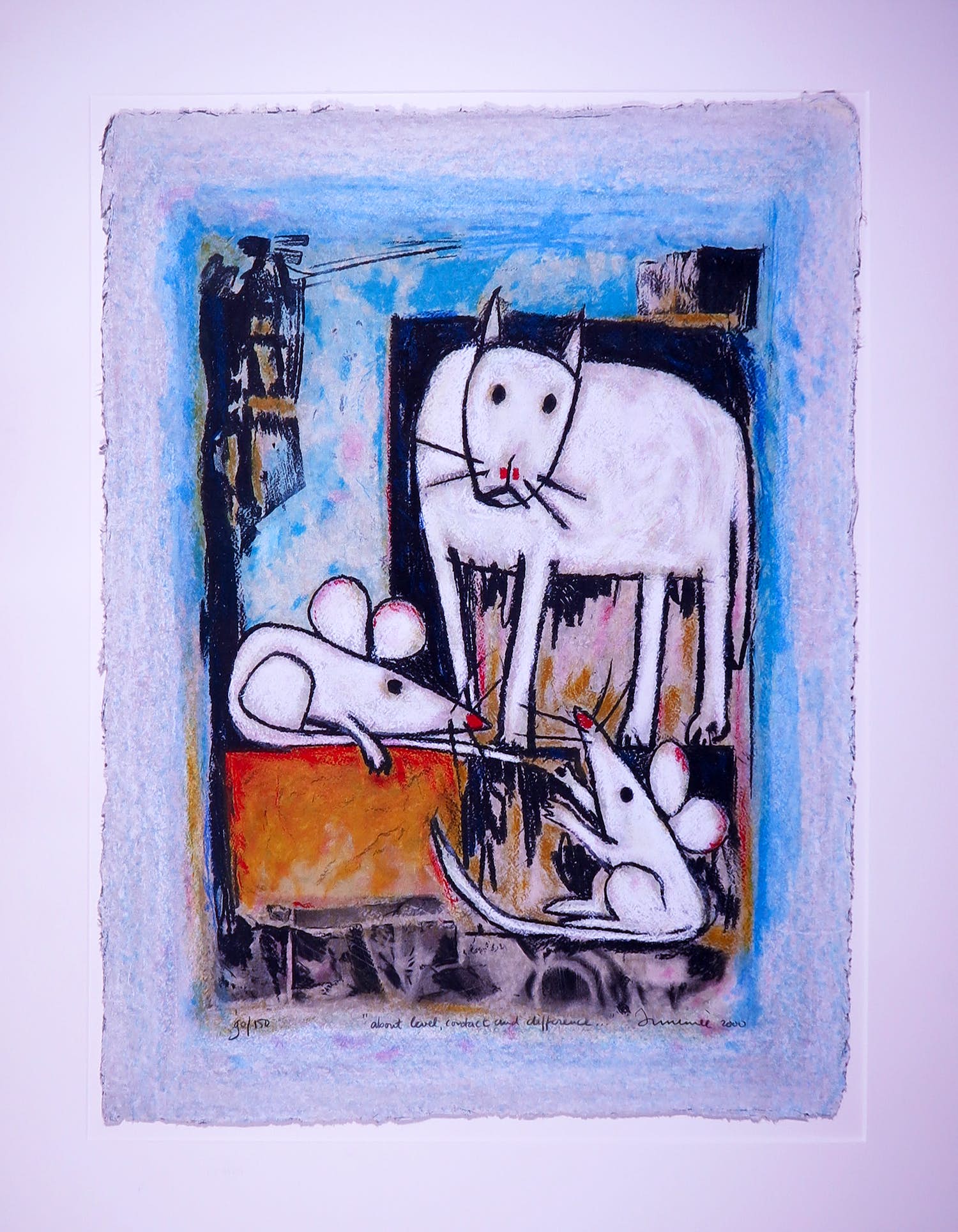 Hans Innemee - Zeefdruk, About level, contact and difference verkocht voor € 100!