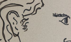 Jean Cocteau - Inkttekening, Sous le signe de 'Thomas l'imposteur' - Ingelijst kopen? Bied vanaf 2000!