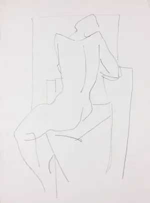 Janus Nuiten - Verschillende technieken, Lot van 40 schetsen van figuren kopen? Bied vanaf 100!