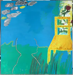 Meikina Wilgenkamp - Acryl op doek, Landschap (Zeer groot) kopen? Bied vanaf 1!