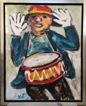 Martin van Wordragen - Olieverf op doek - Trommelaar 2003 (Groot) kopen? Bied vanaf 540!