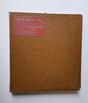 Marius Bauer - Het complete werk - Carel ende Elegast - 10 litho's - alle potloodgesigneer kopen? Bied vanaf 89!