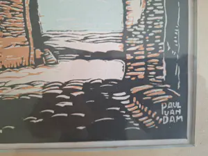 Paul van Dam - Vischpoort Harderwijk houtsnede kaufen? Bieten Sie von 40!